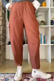 Bengaline Carrot Leg Trouser Rust